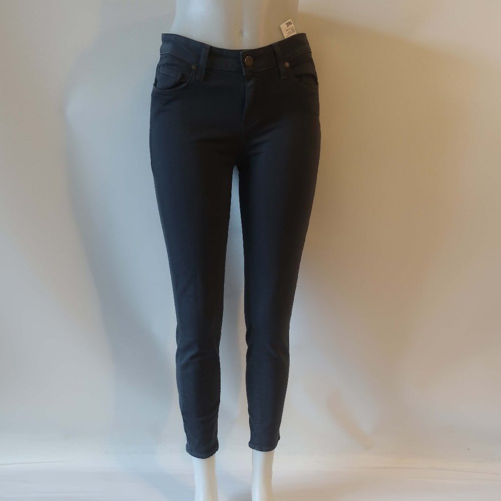 Womens Paige Pinehurst Green Verdugo Ankle Skinny Jeans 28 *